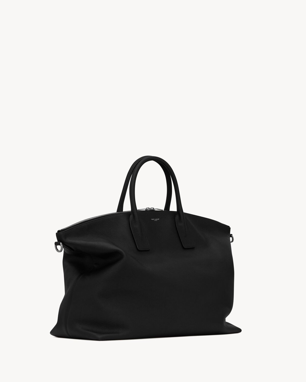 Saint Laurent Bolso Oversize Bowling De Piel Granulada