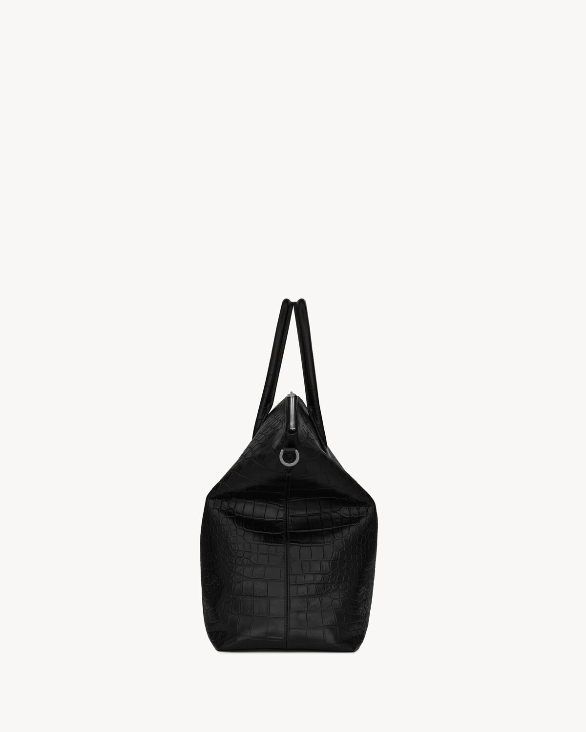 Saint Laurent Bolso Oversize Bowling De Piel Repujada Tipo Cocodrilo
