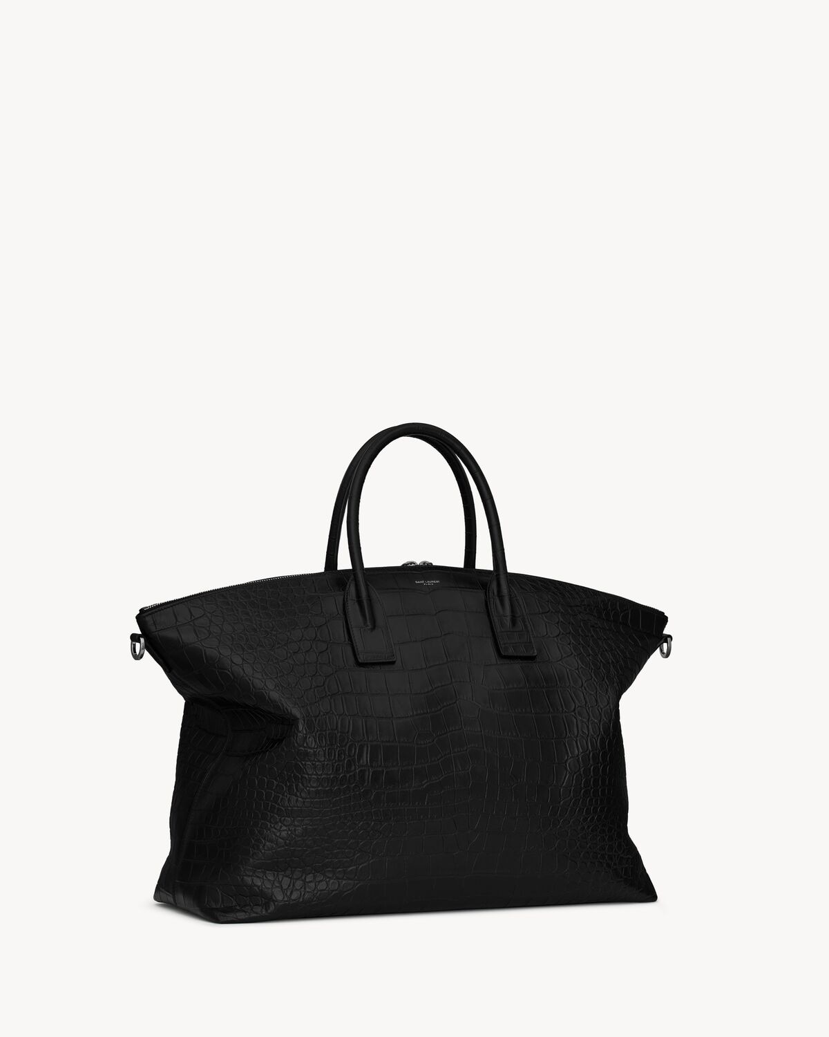 Saint Laurent Bolso Oversize Bowling De Piel Repujada Tipo Cocodrilo