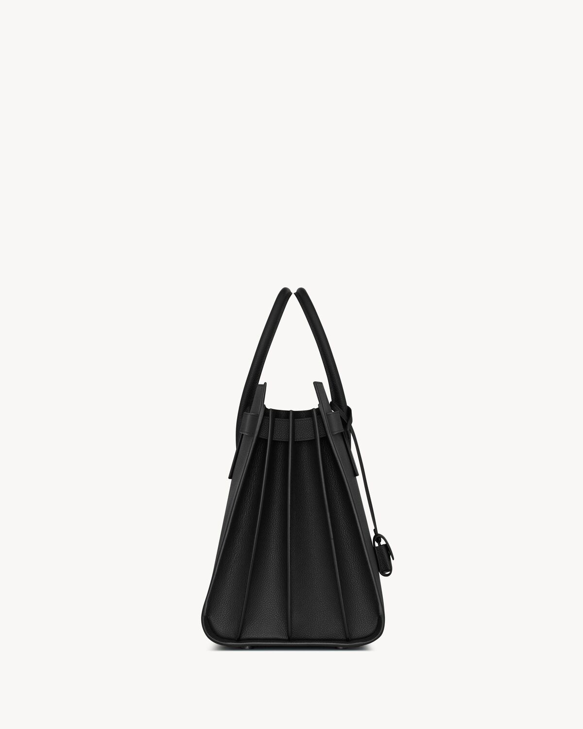 Saint Laurent Bolso Sac De Jour Large De Piel Granulada Negra