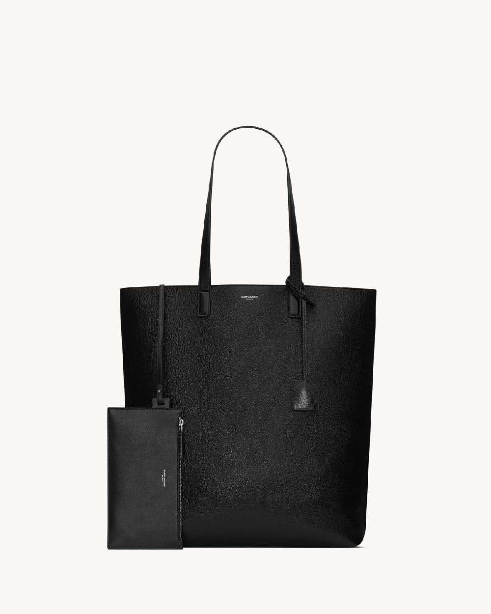 Saint Laurent Bolso Shopper Bold De Piel Arrugada Revestida