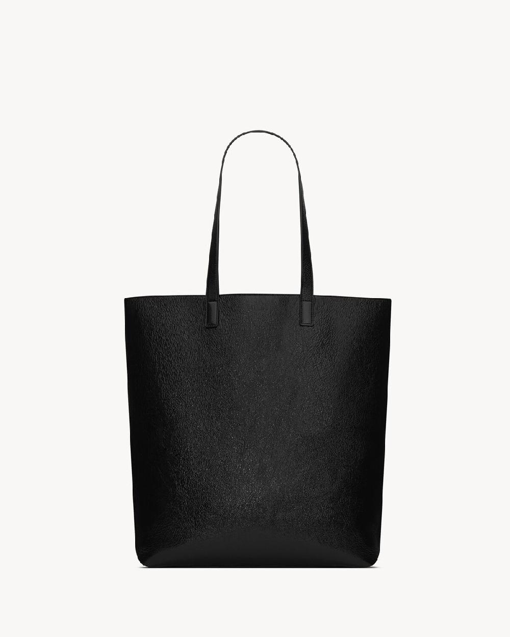 Saint Laurent Bolso Shopper Bold De Piel Arrugada Revestida