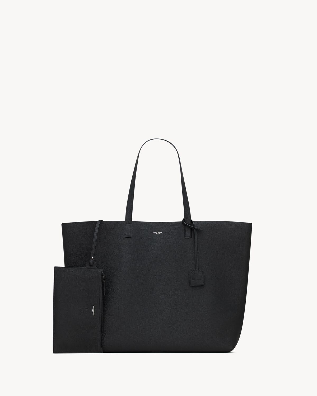 Saint Laurent Bolso Shopper Bold East/west De Piel Granulada