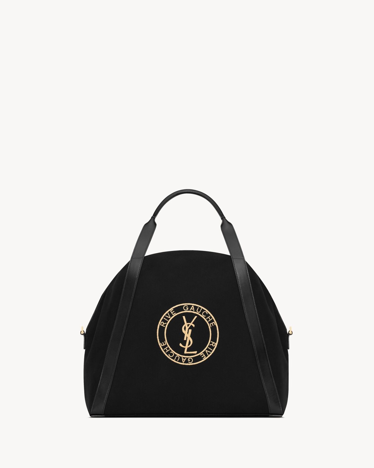 Saint Laurent bolso tote bowling rive gauche de lona