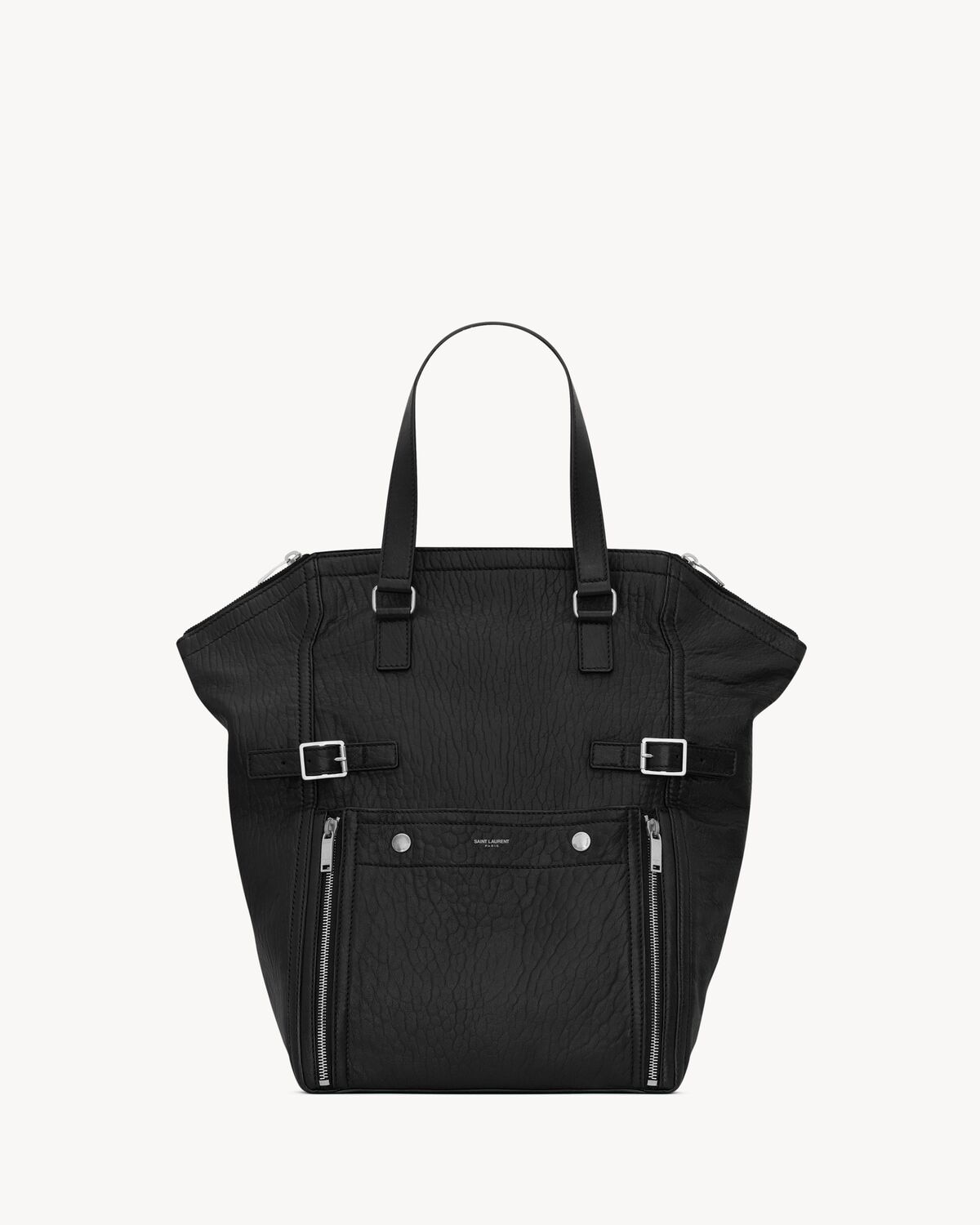 Saint Laurent bolso tote downtown de piel de cordero