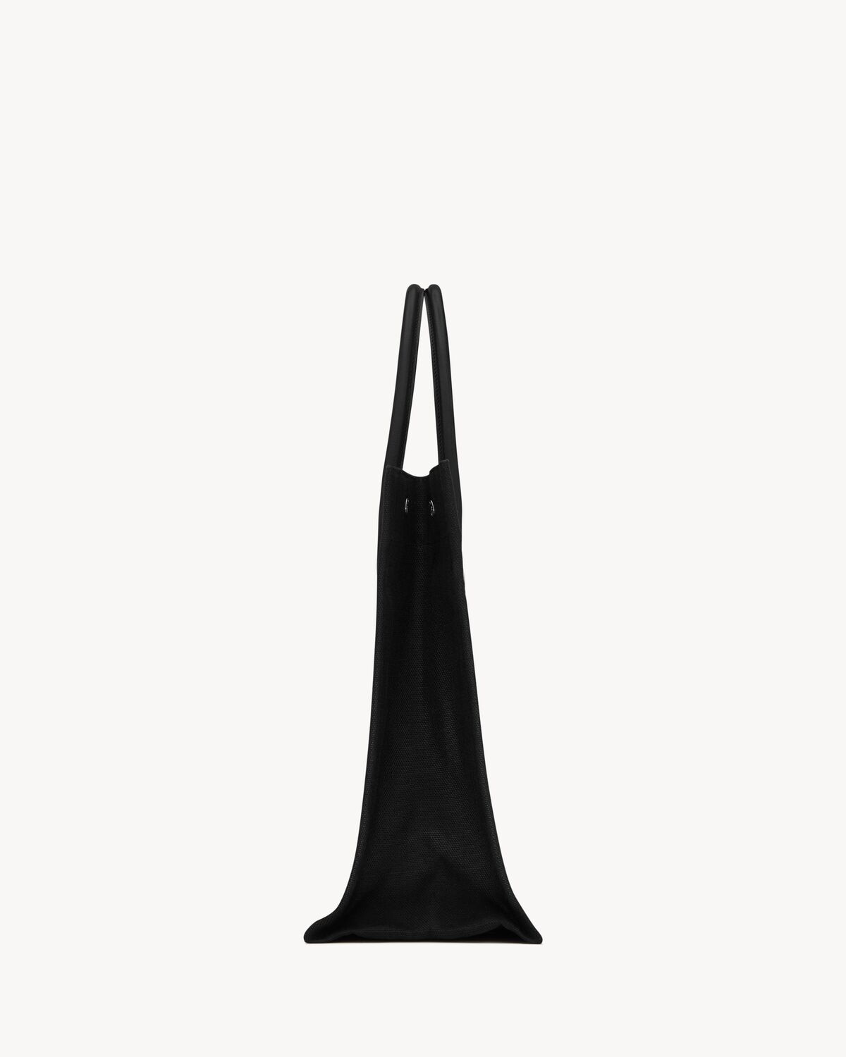 Saint Laurent Bolso Tote Grande Rive Gauche De Rafia Bordada Y Piel