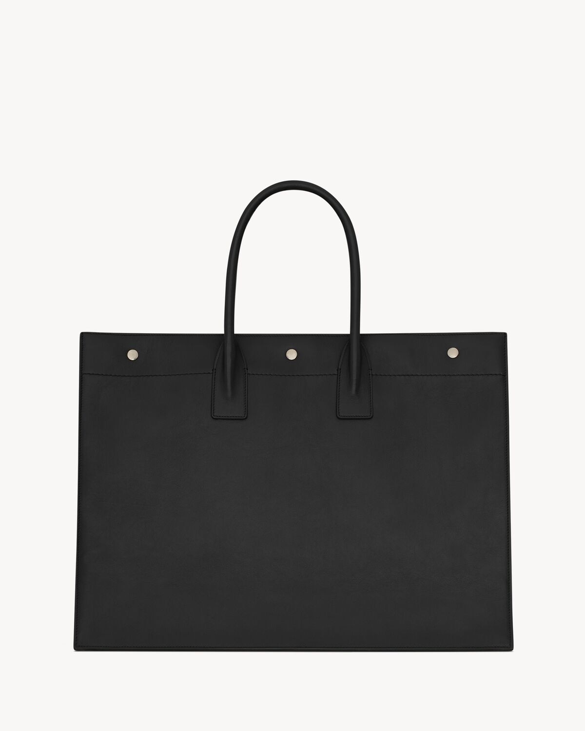 Saint Laurent Bolso Tote Rive Gauche Large De Piel Lisa