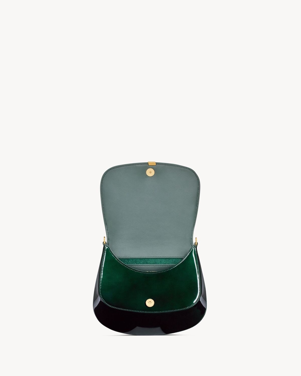 Saint Laurent Bolso Voltaire Con Asa Superior De Charol