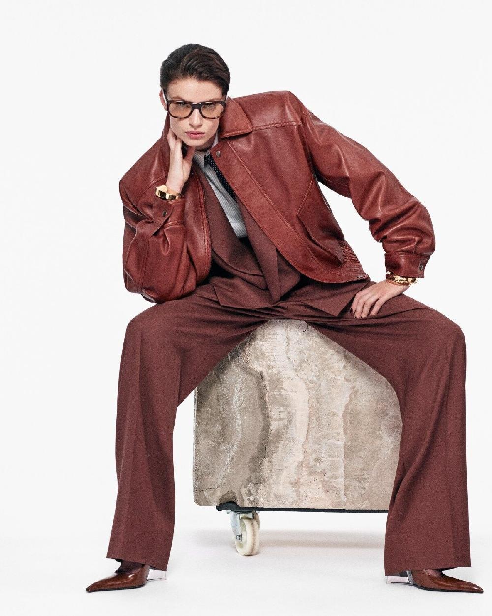 Saint Laurent Bomber De Piel De Cordero Plongé Brillante