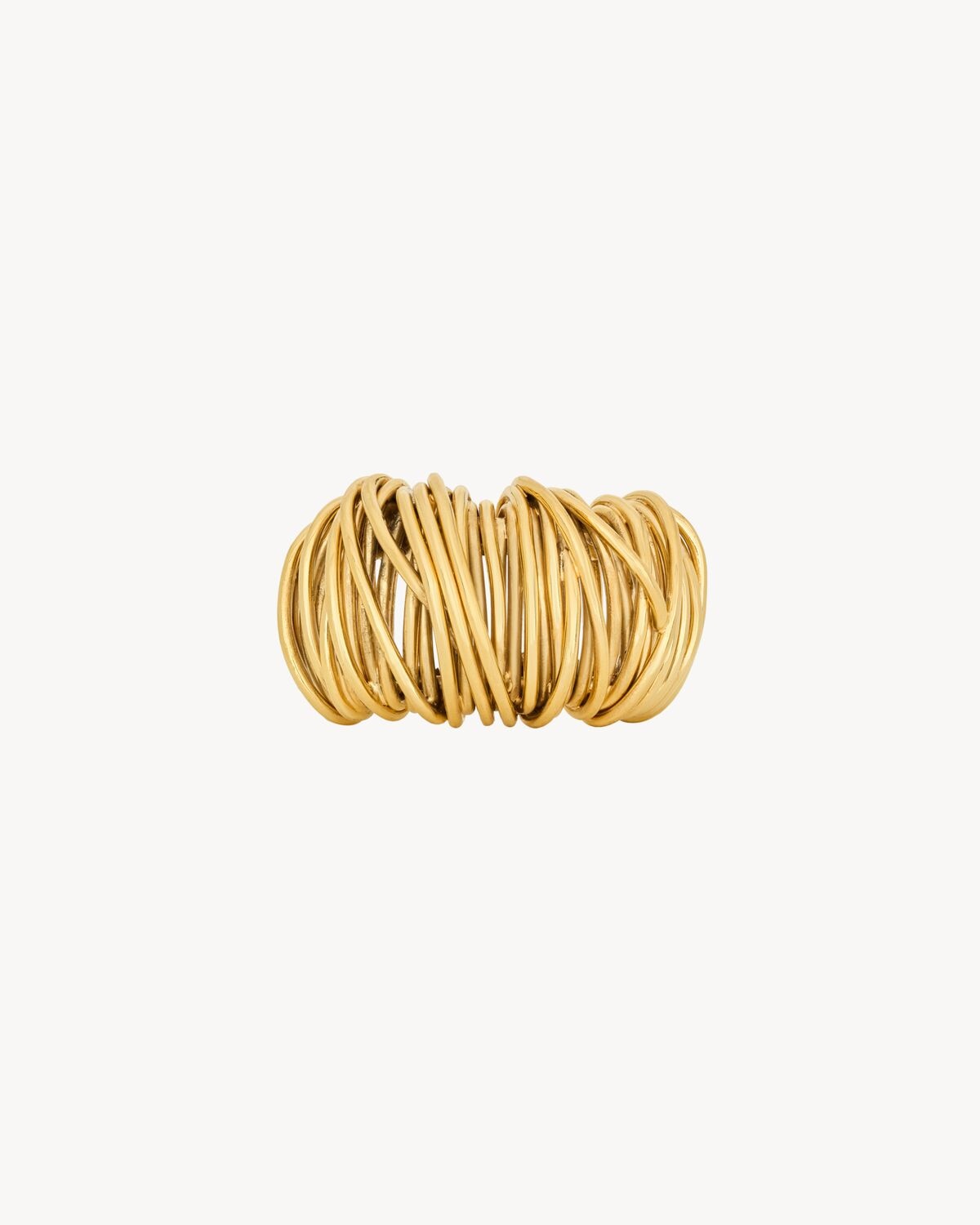 Saint Laurent Brazalete En Forma De Espiral De Metal