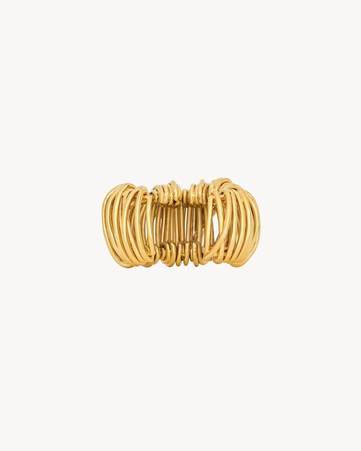 Saint Laurent Brazalete En Forma De Espiral De Metal