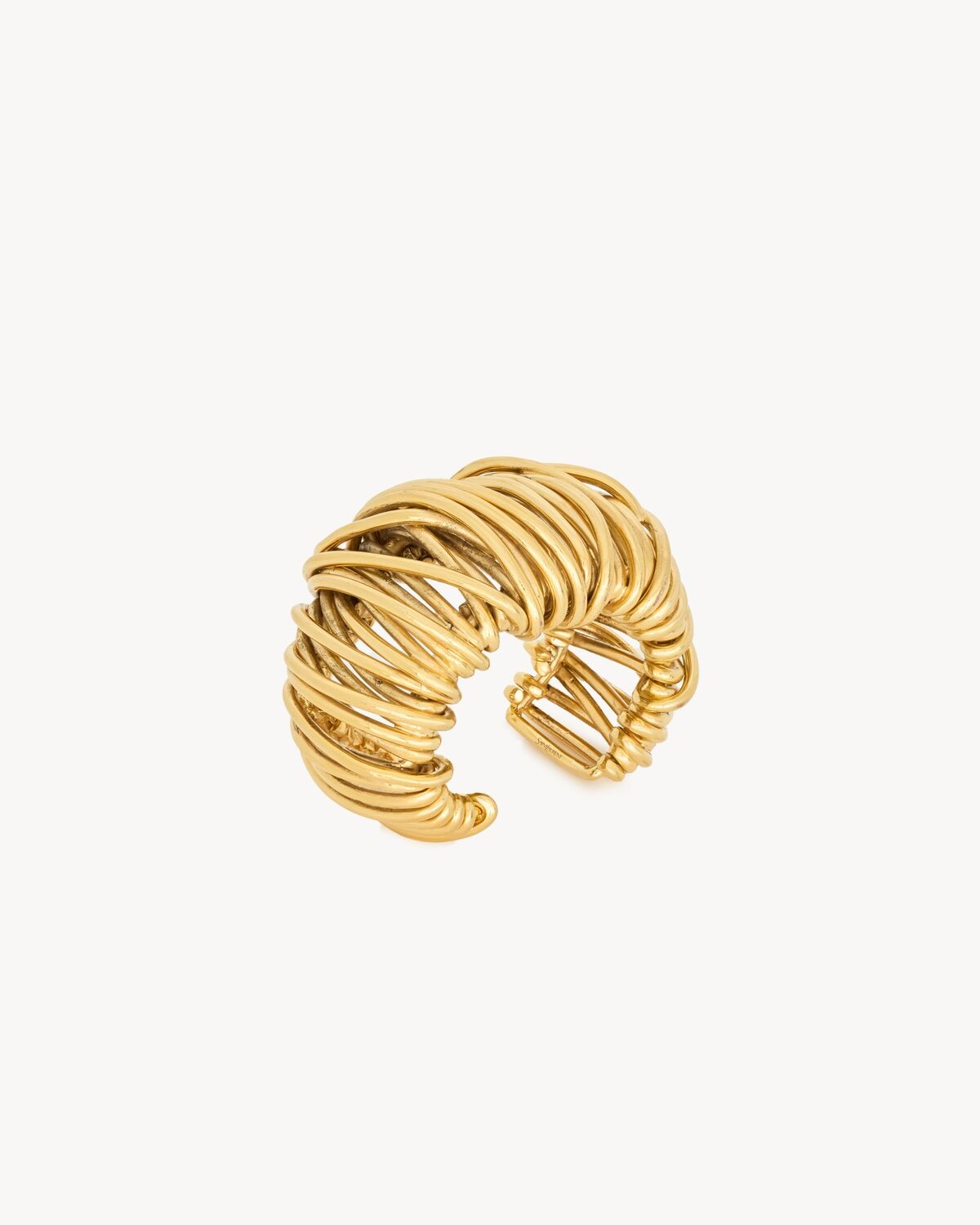 Saint Laurent brazalete en forma de espiral de metal