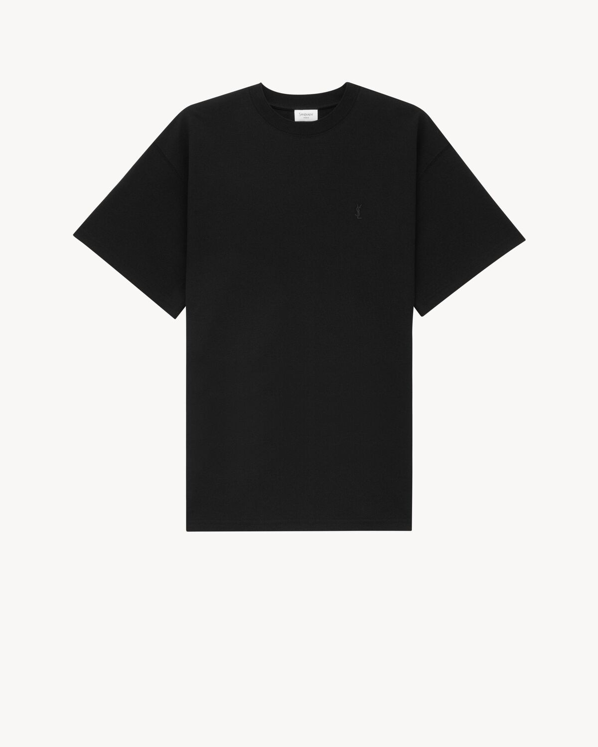 Saint Laurent camiseta cassandre de piqué de algodón