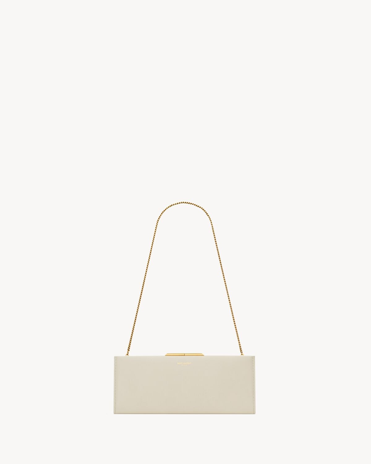 Saint Laurent Cartera De Mano Pequeña Azul Medianoche De Piel Lisa