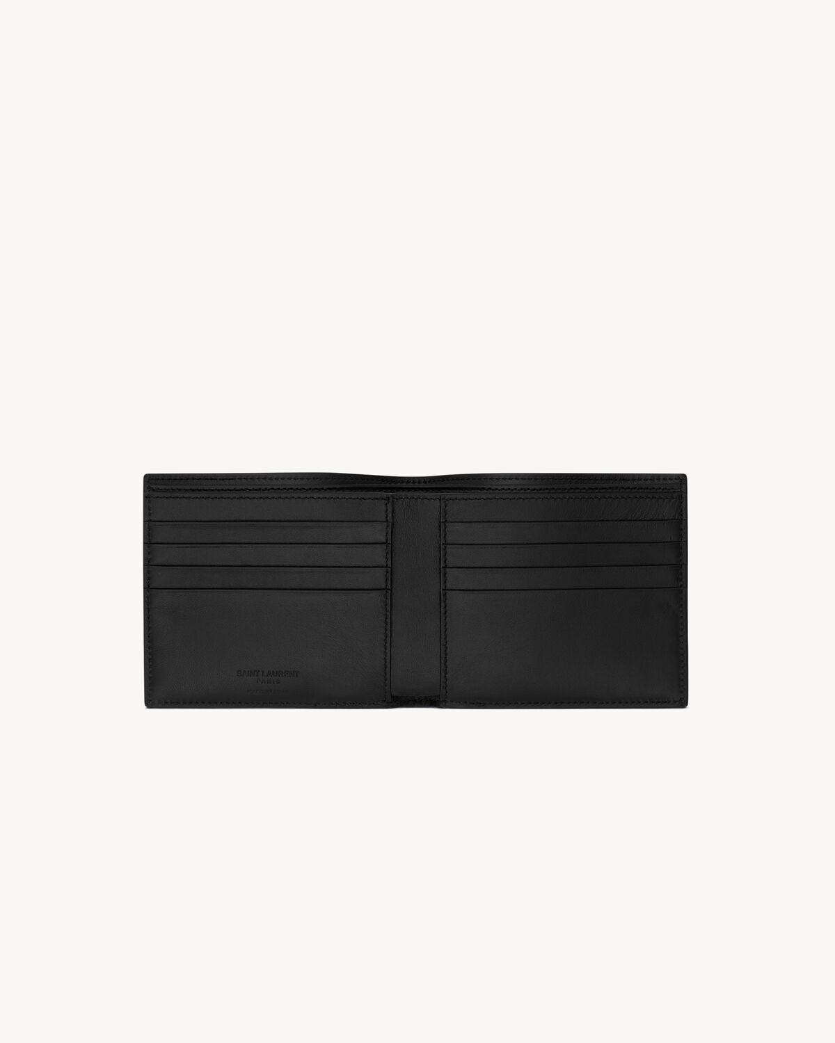 Saint Laurent Cartera Saint Laurent Paris East/west De Piel De Corteza Revestida