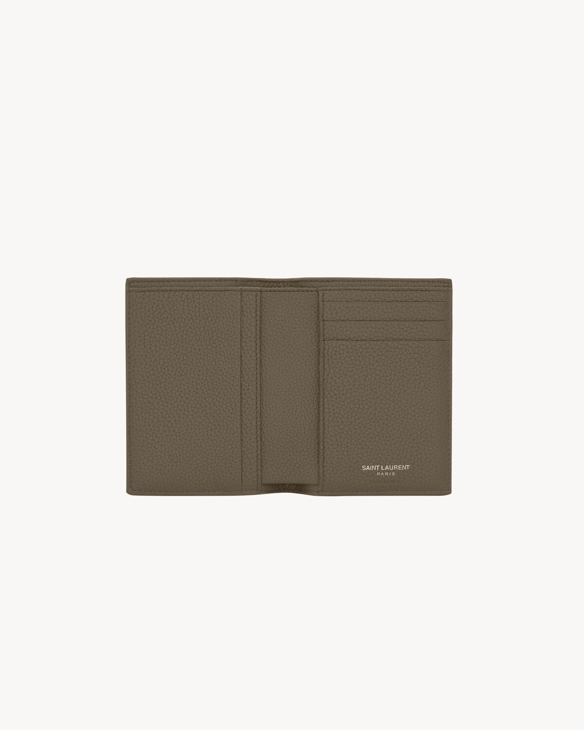 Saint Laurent Cartera Tiny Cassandre De Piel Granulada