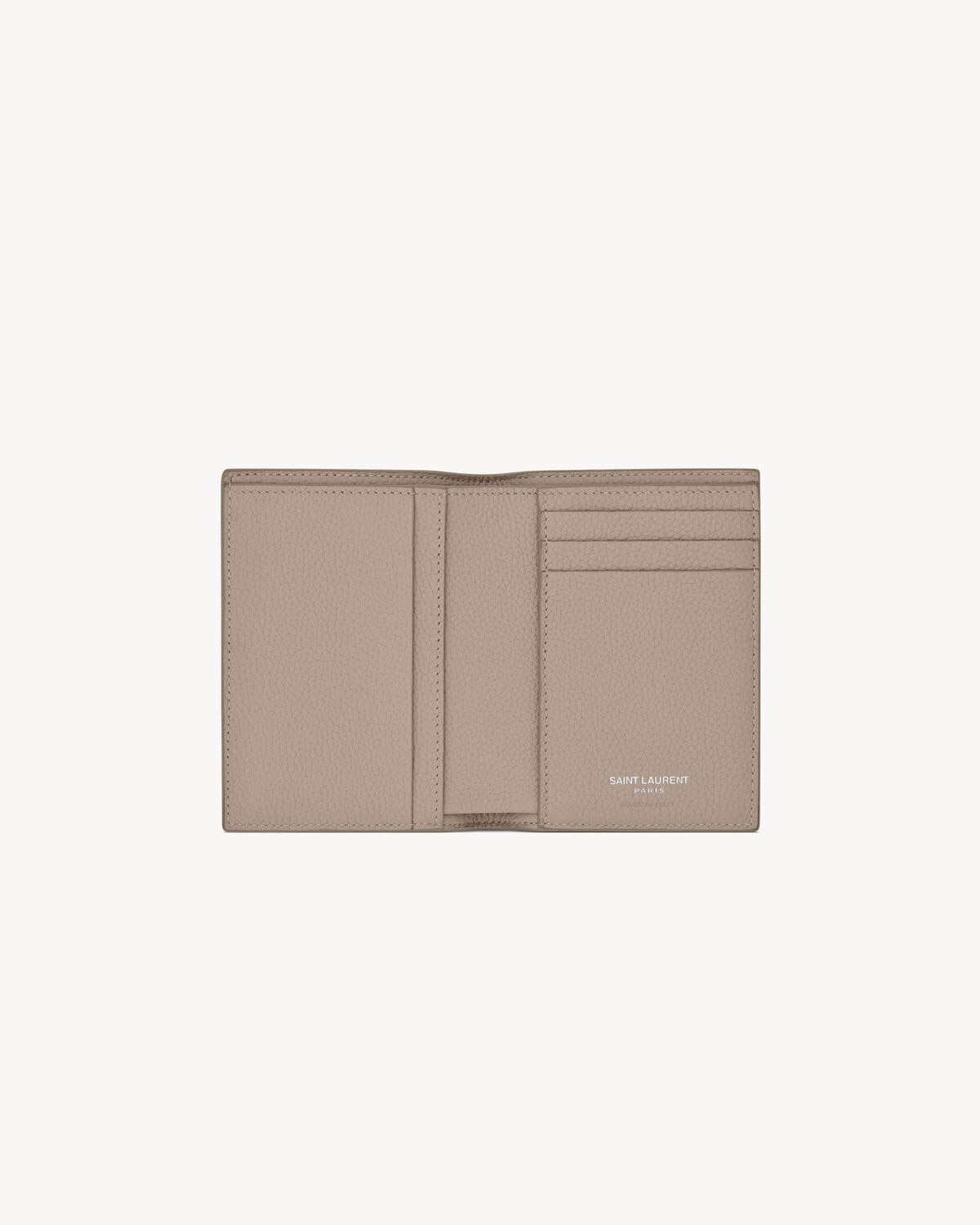 Saint Laurent Cartera Tiny Cassandre De Piel Granulada