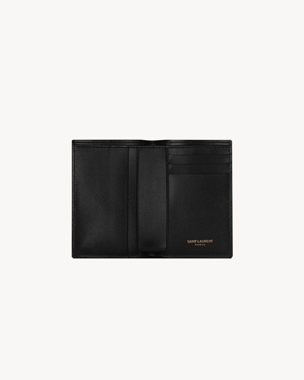 Saint Laurent Cartera Tiny Cassandre Tiny De Piel Brillante