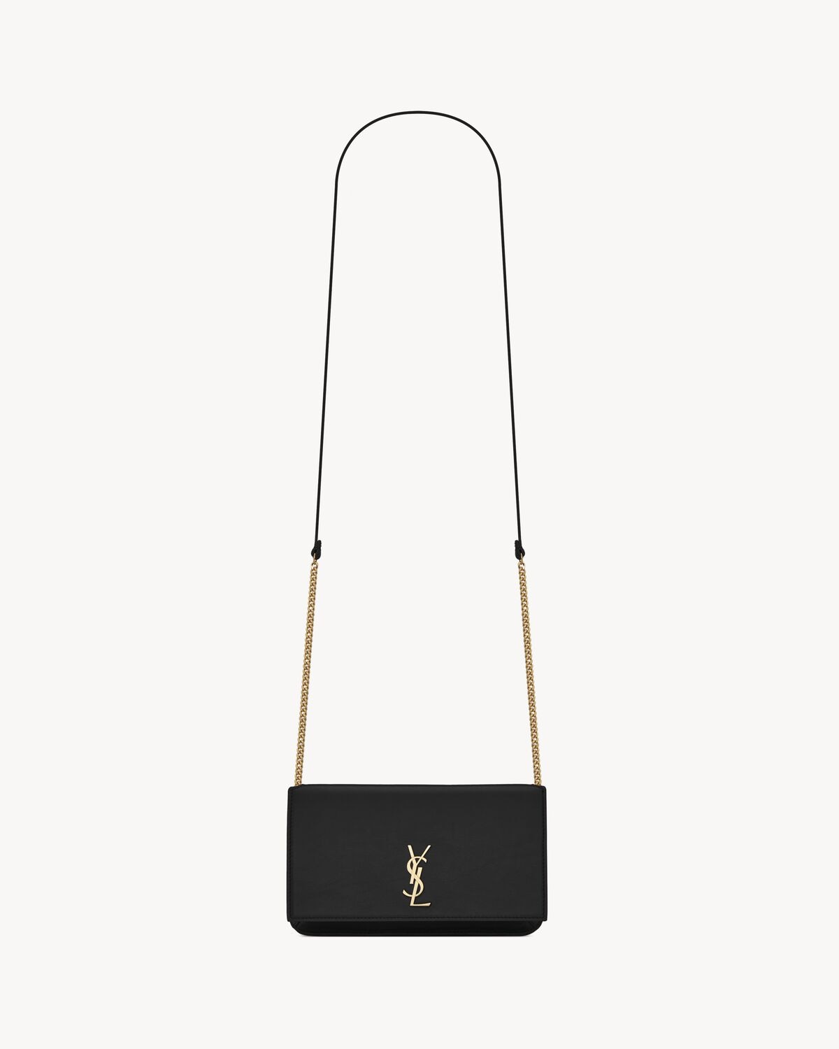 Saint Laurent cassandre funda para teléfono de piel lisa