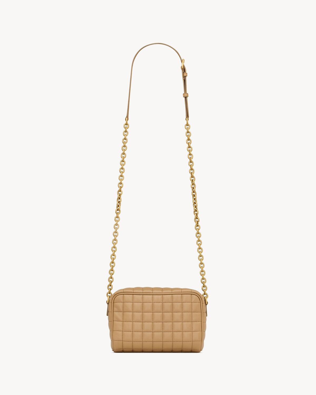 Saint Laurent Cassandre Matelassé Carré Camera Bag De Piel De Cordero