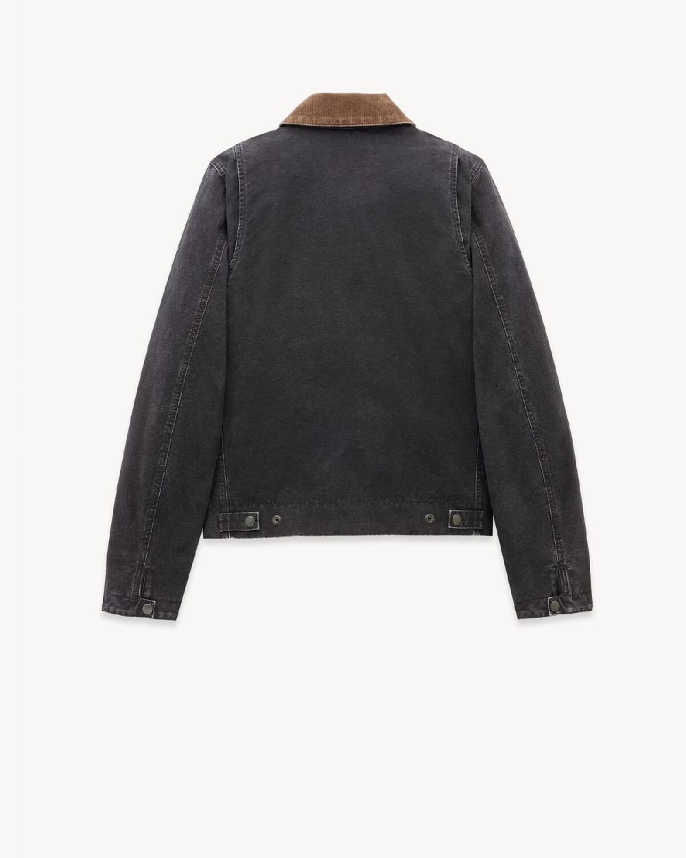 Saint Laurent Chaqueta De Estilo Utilitario En Lona De Algodón Y Pana