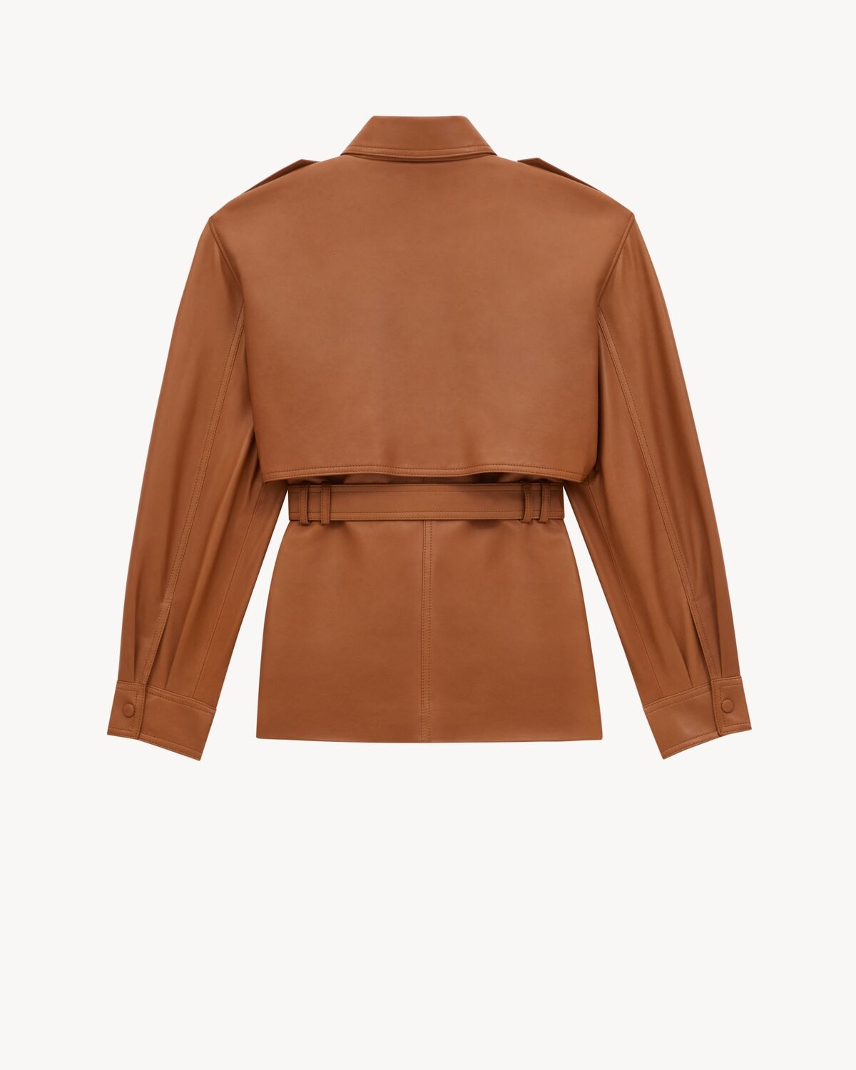 Saint Laurent Chaqueta Sahariana De Piel De Cordero