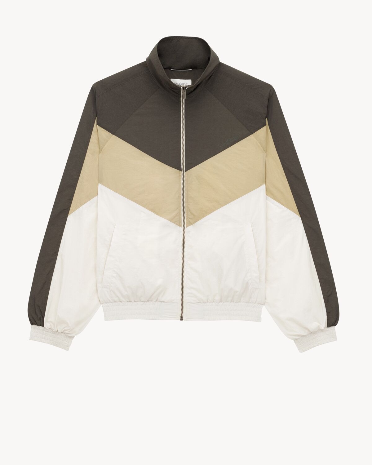 Saint Laurent chaqueta saint laurent de nailon arrugado