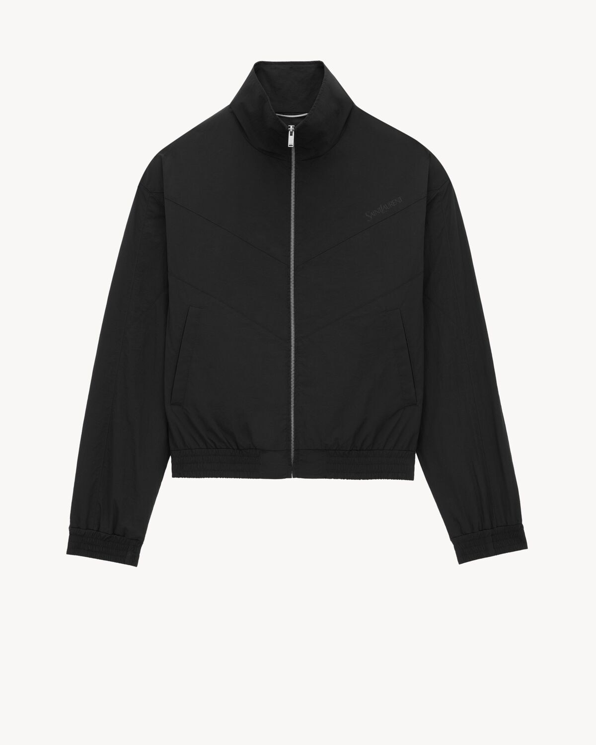 Saint Laurent chaqueta saint laurent de nailon arrugado