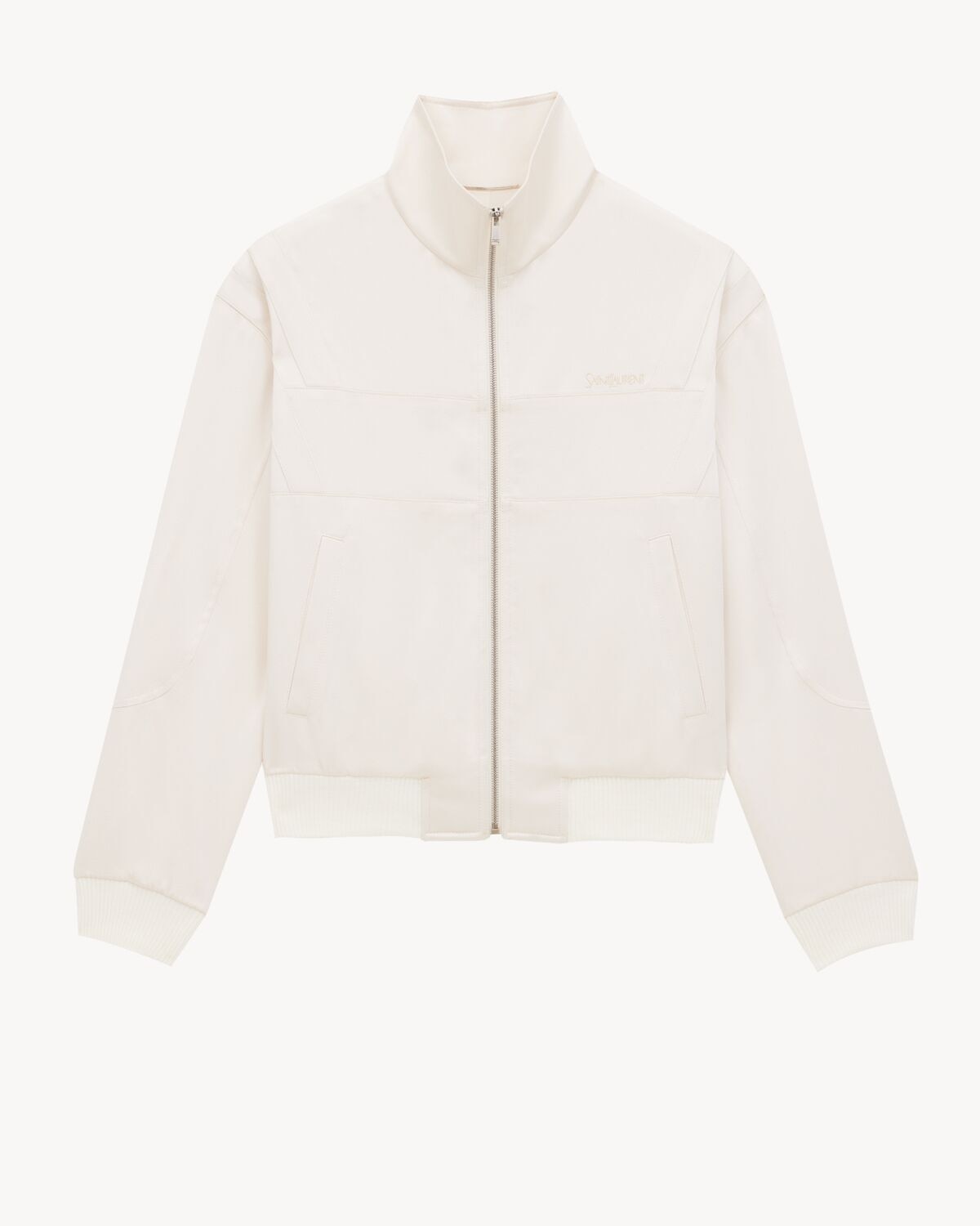 Saint Laurent chaqueta teddy saint laurent de satén