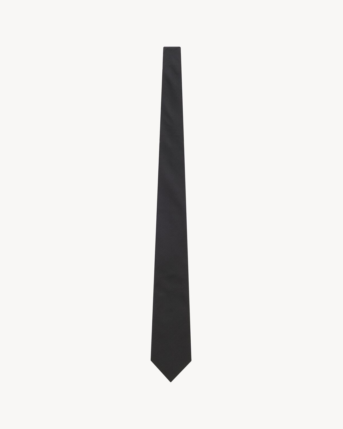 Saint Laurent corbata ancha de jacquard de seda con motivo de rayas