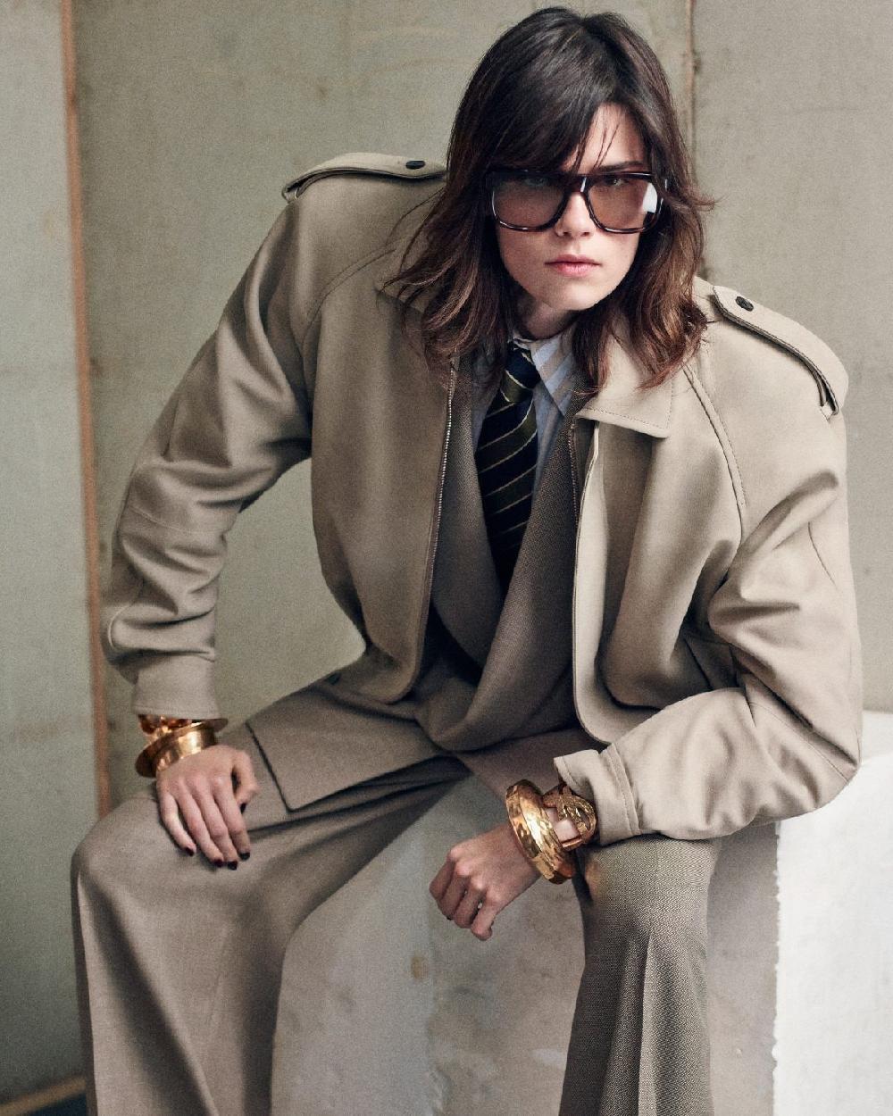 Saint Laurent Corbata Ancha De Seda Con Motivo De Rayas