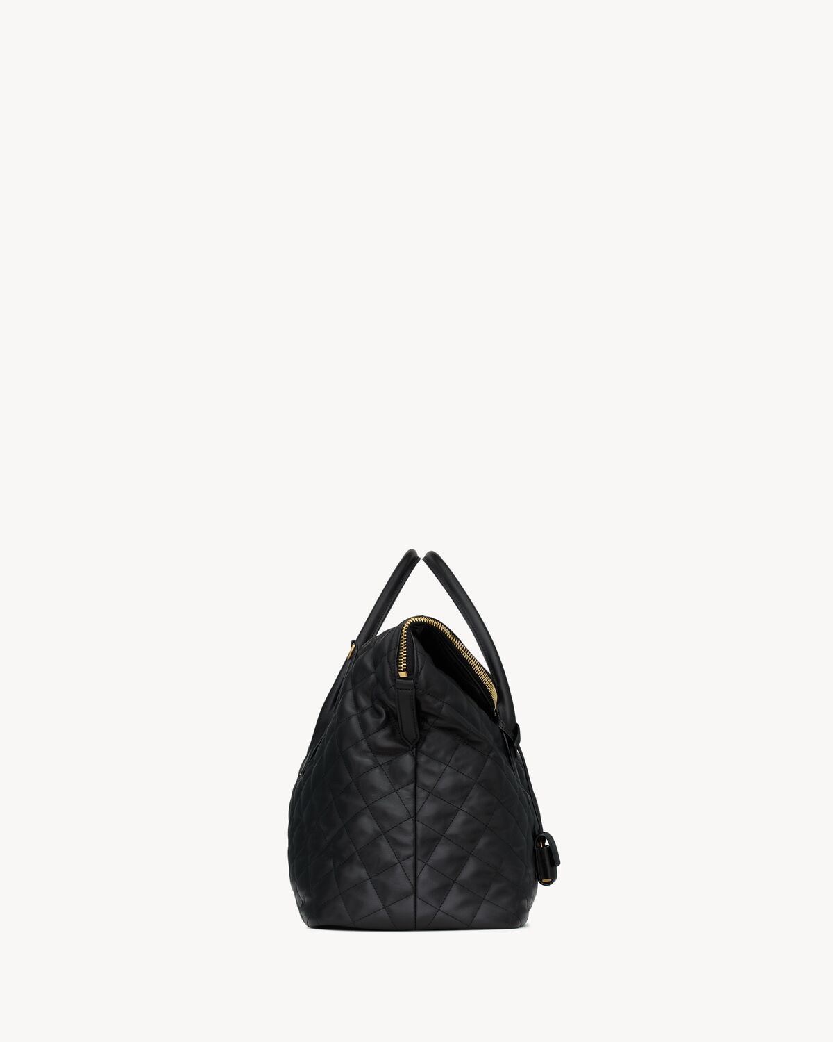 Saint Laurent Es Bolso De Viaje Oversize De Piel Acolchada