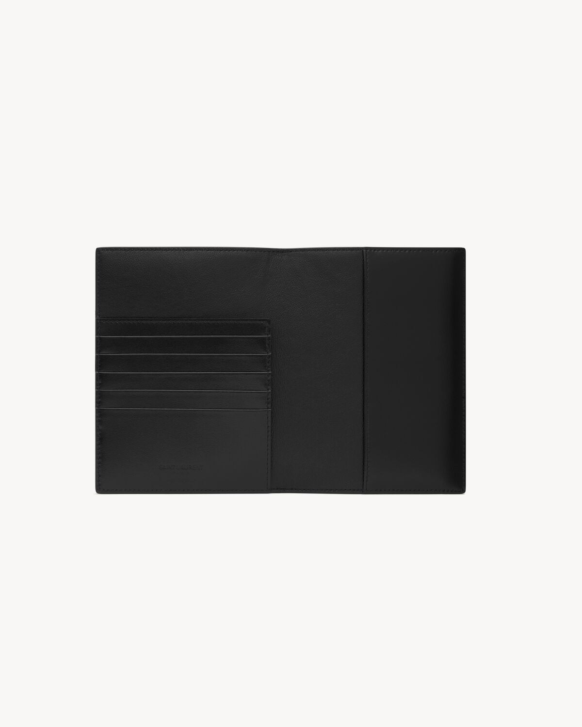 Saint Laurent Funda Para Pasaporte Saint Laurent Paris De Piel Lacada