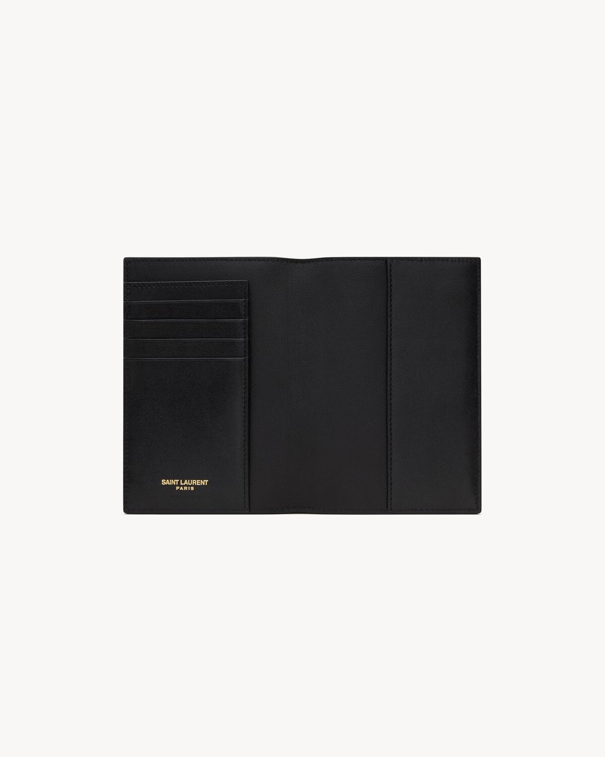 Saint Laurent Funda Para Pasaporte Tiny Cassandre De Piel Lisa