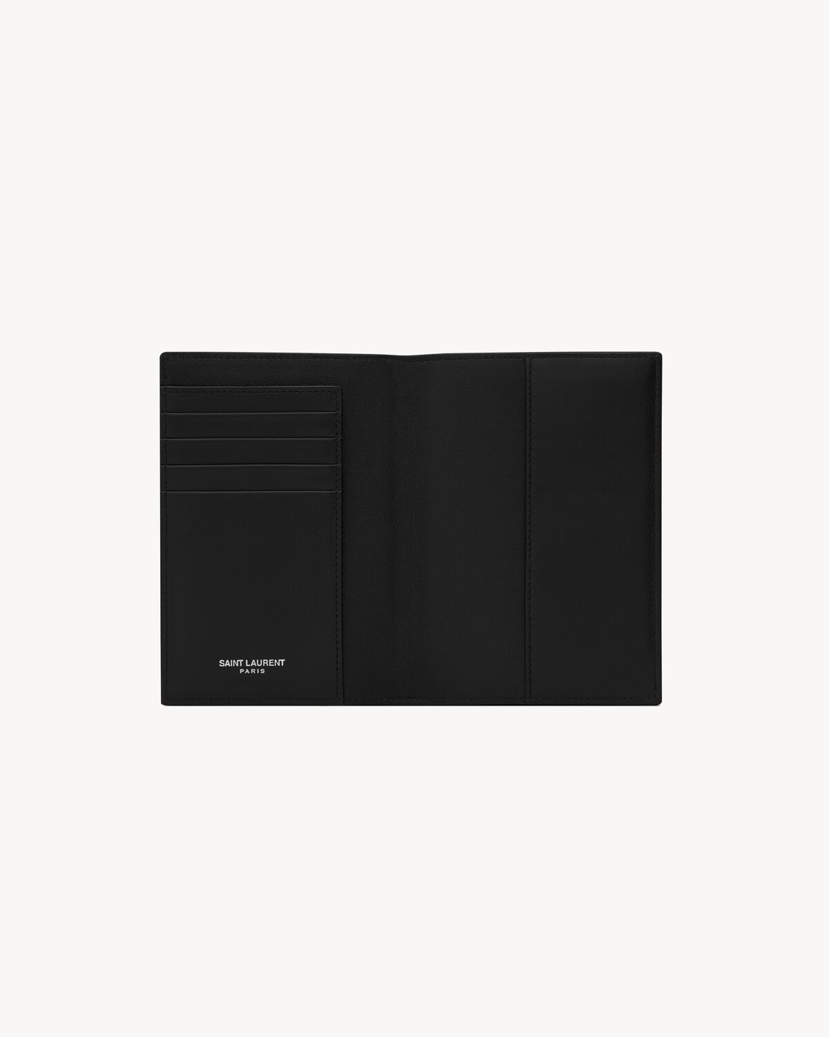 Saint Laurent Funda Para Pasaporte Tiny Cassandre De Piel Mate