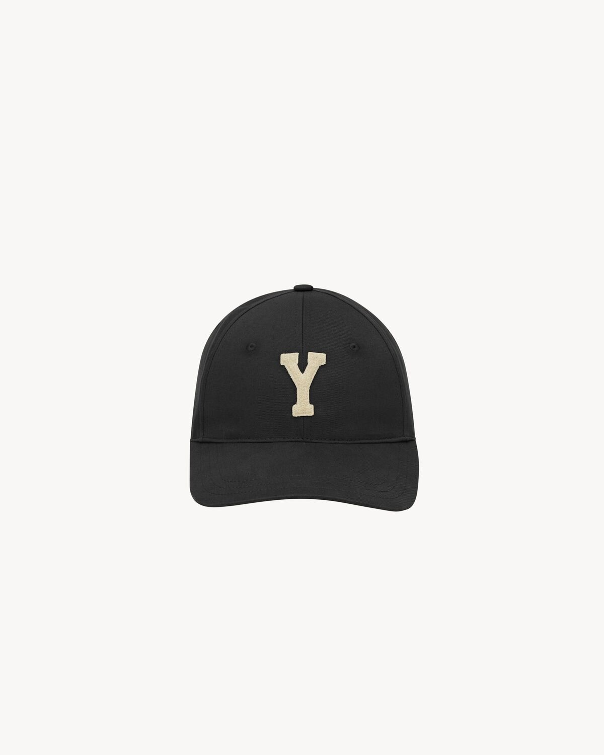 Saint Laurent gorra estilo universitario y de gabardina