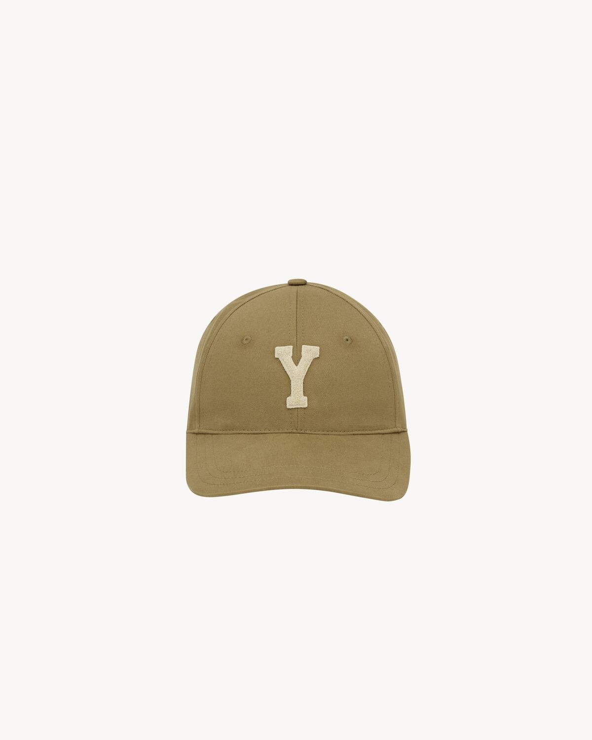 Saint Laurent gorra estilo universitario y de gabardina