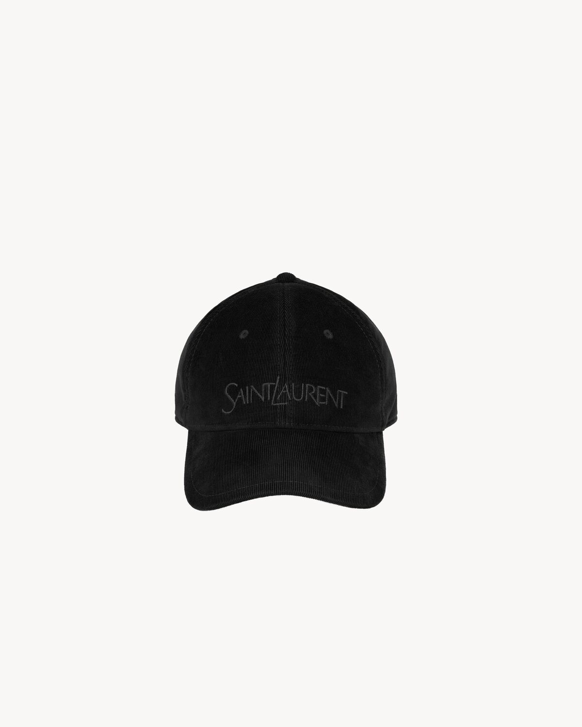 Saint Laurent gorra saint laurent estilo vintage de pana
