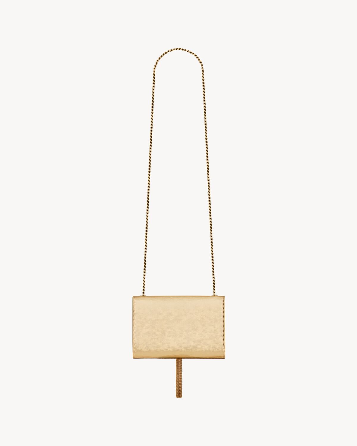 Saint Laurent Kate Tassel Small Con Borla De Piel Metalizada