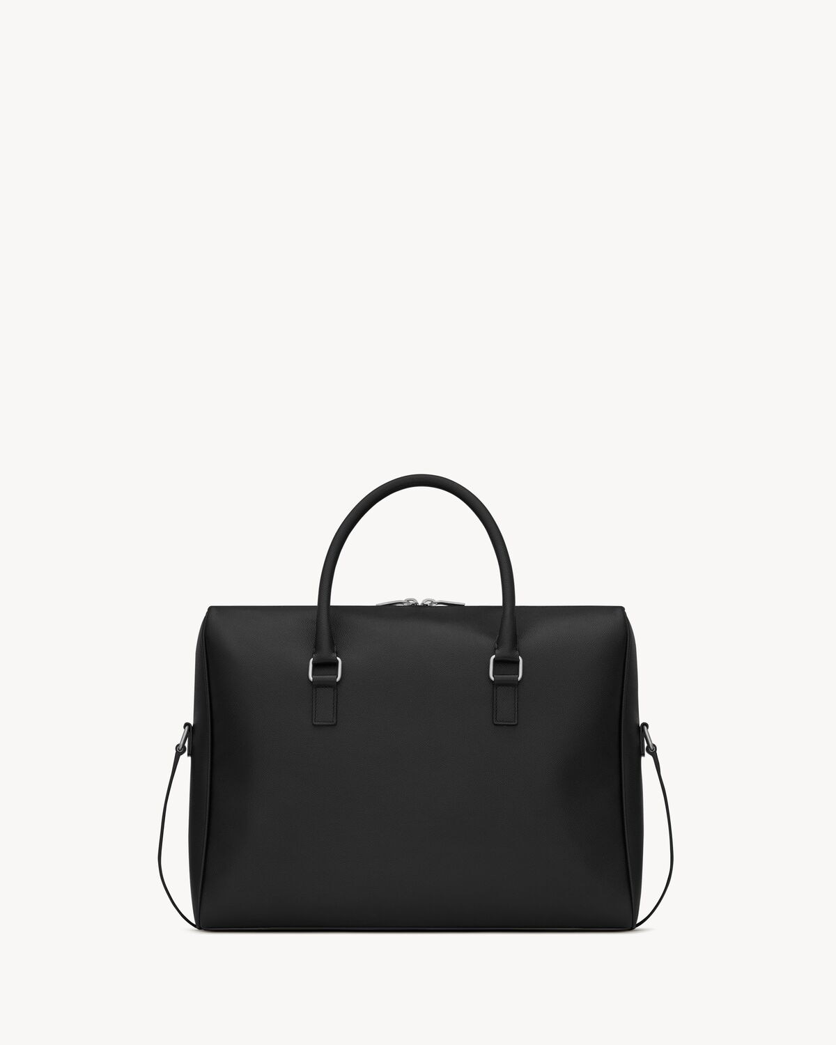 Saint Laurent Maletín Duffle De Piel Repujada Grain De Poudre