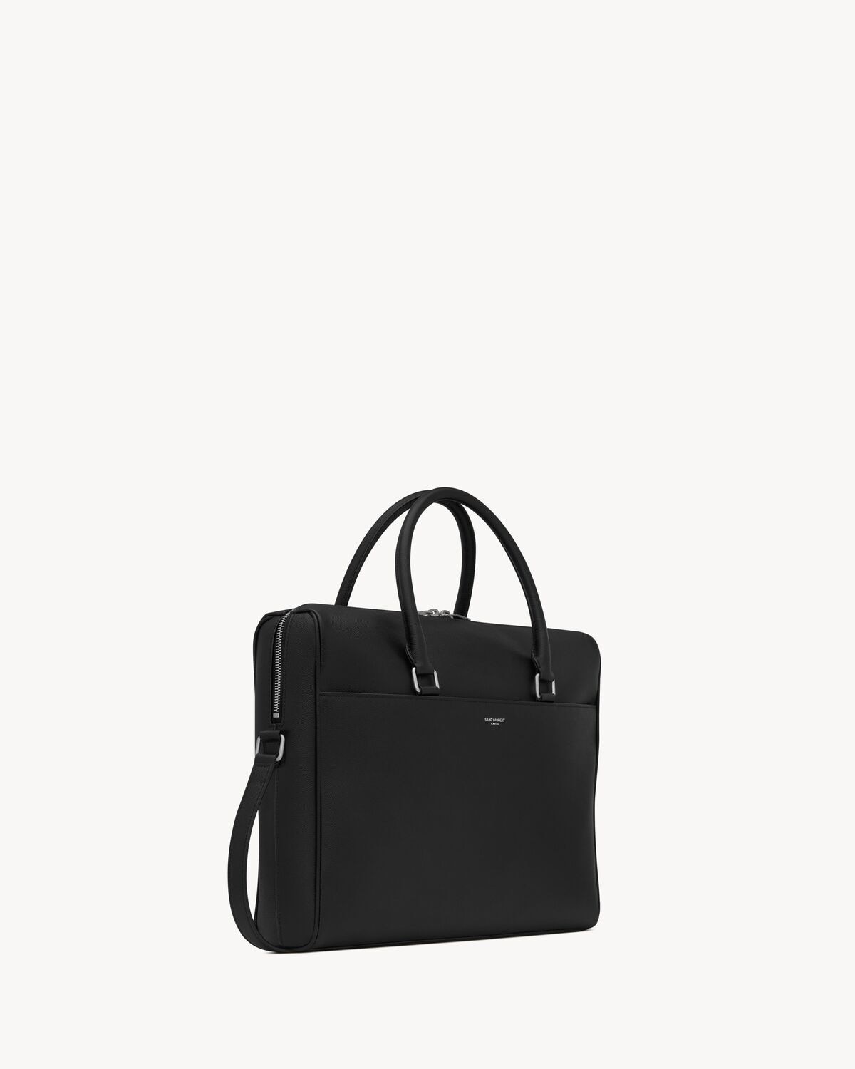 Saint Laurent Maletín Duffle De Piel Repujada Grain De Poudre