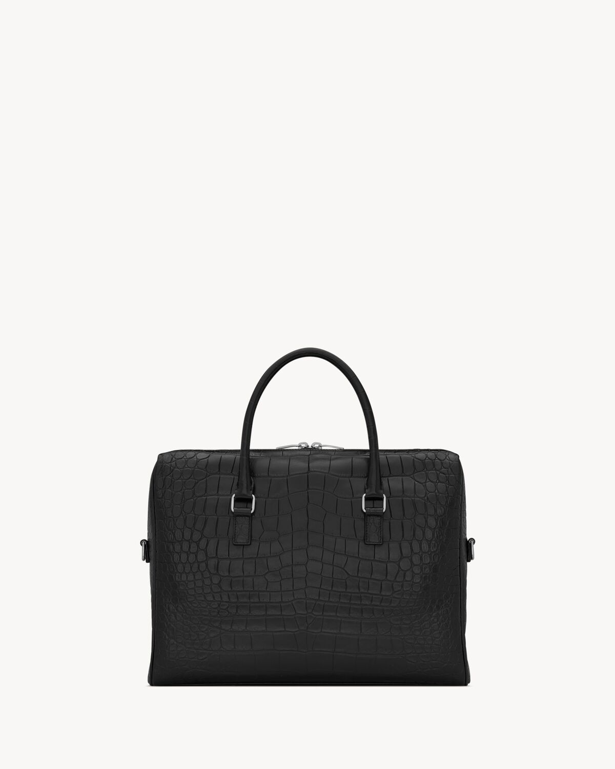 Saint Laurent Maletín Duffle Saint Laurent De Piel Repujada De Cocodrilo Mate
