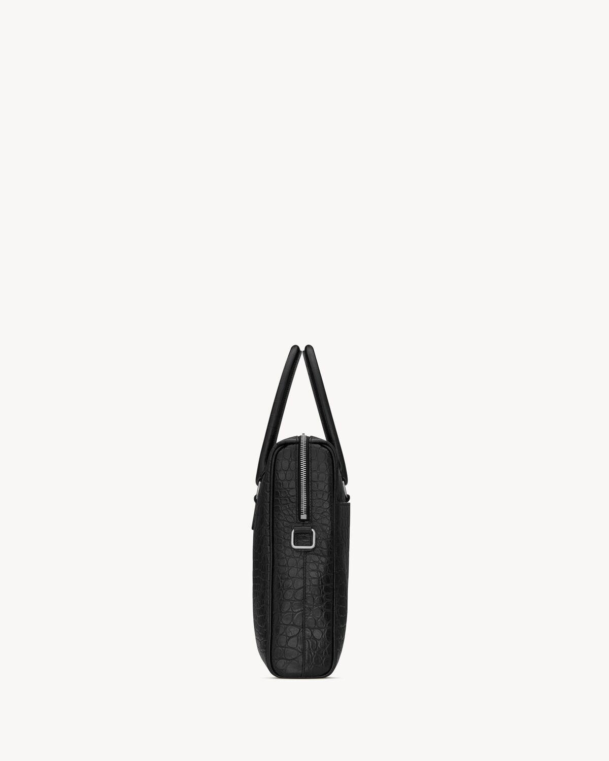 Saint Laurent Maletín Duffle Saint Laurent De Piel Repujada De Cocodrilo Mate