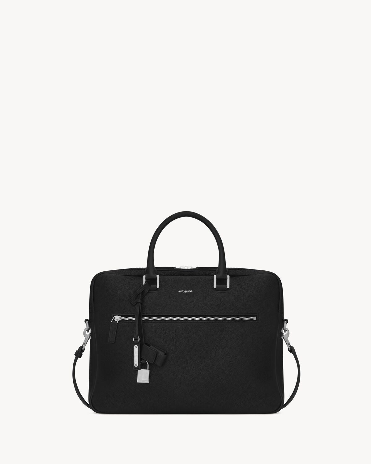 Saint Laurent maletín sac de jour de piel granulada