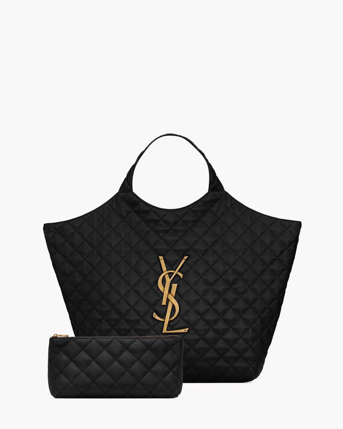 Saint Laurent Maxibolso Shopper Icare De Piel De Cordero Acolchada