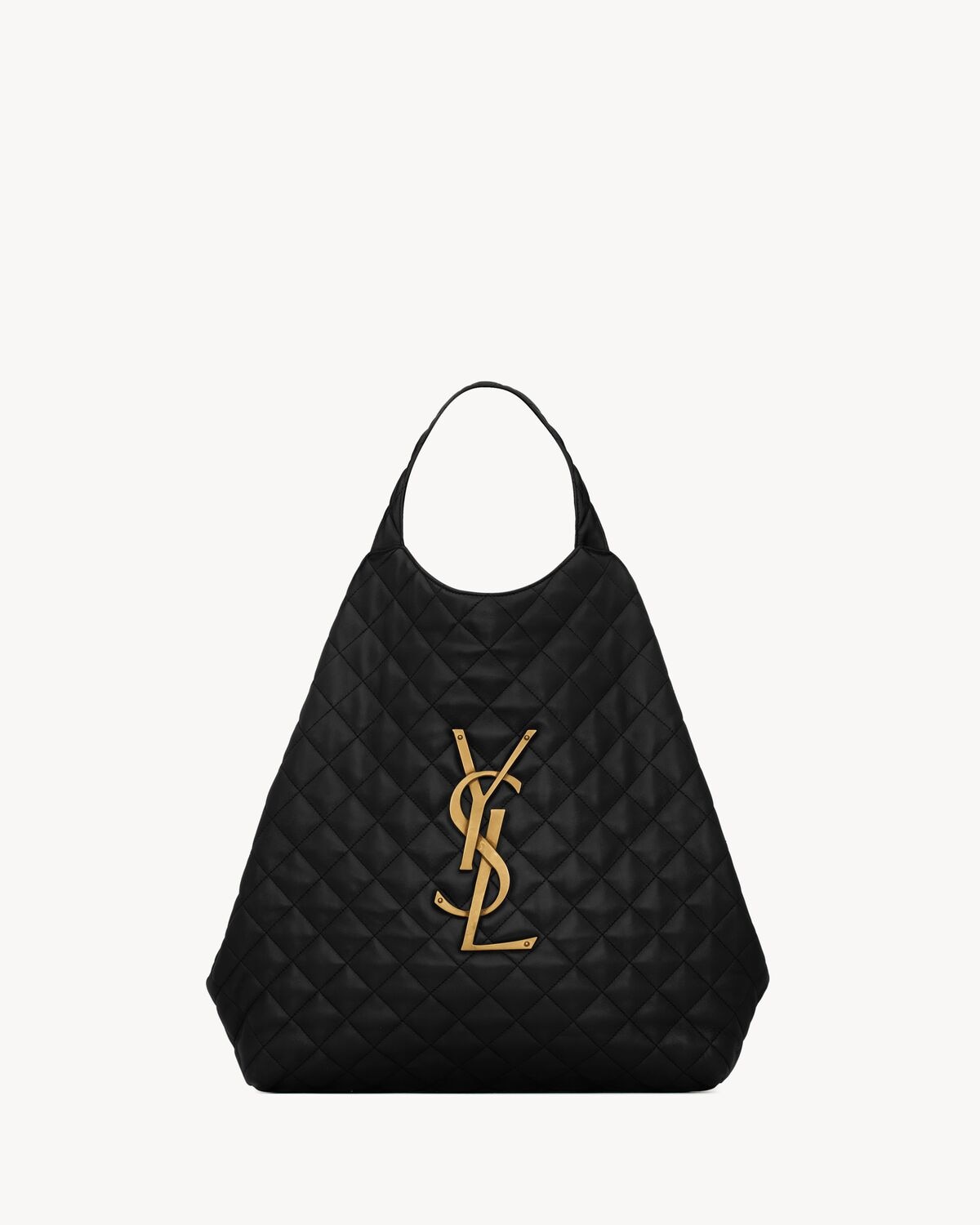 Saint Laurent maxibolso shopper icare de piel de cordero acolchada