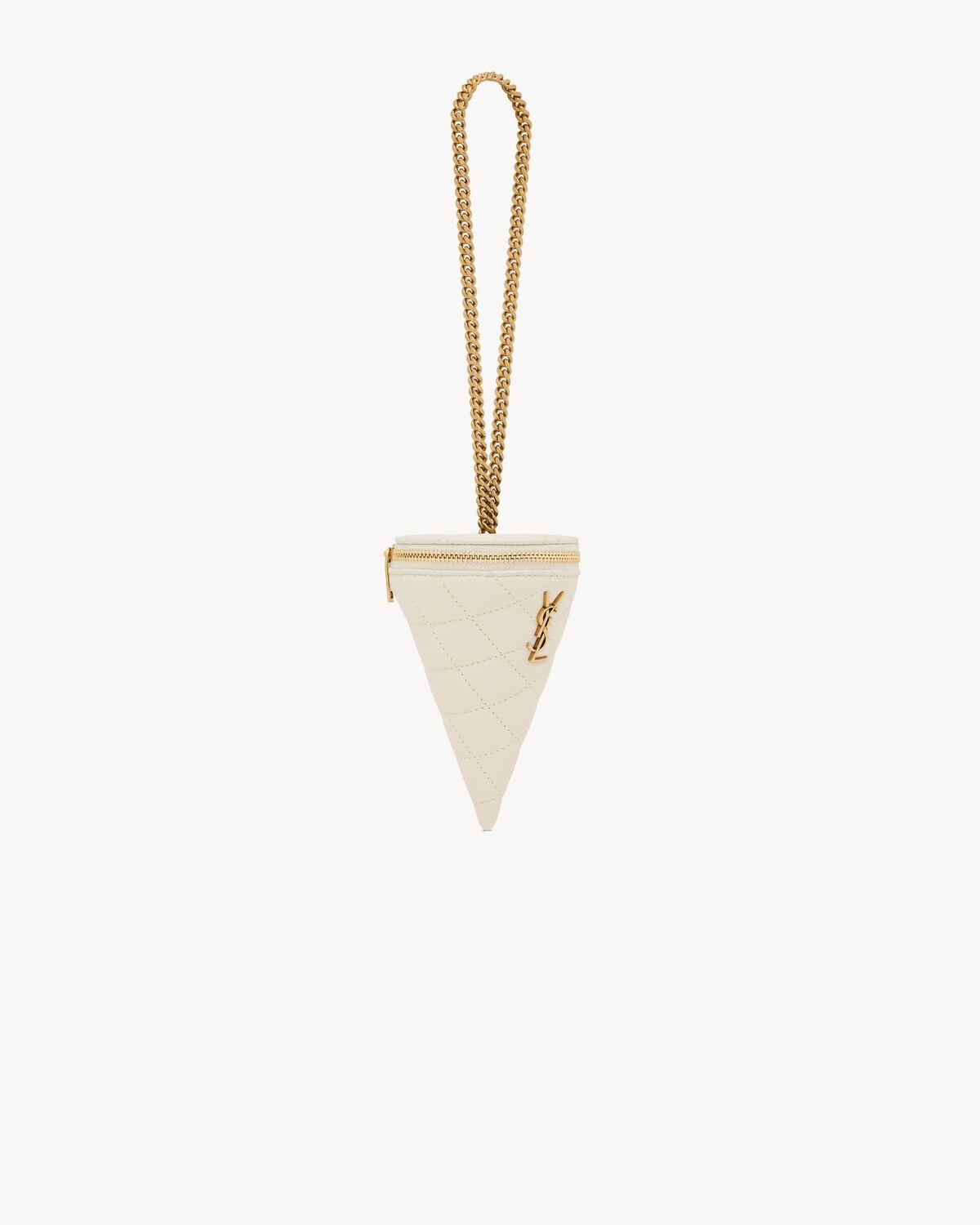 Saint Laurent Microbolso Tipo Cono De Piel De Cordero