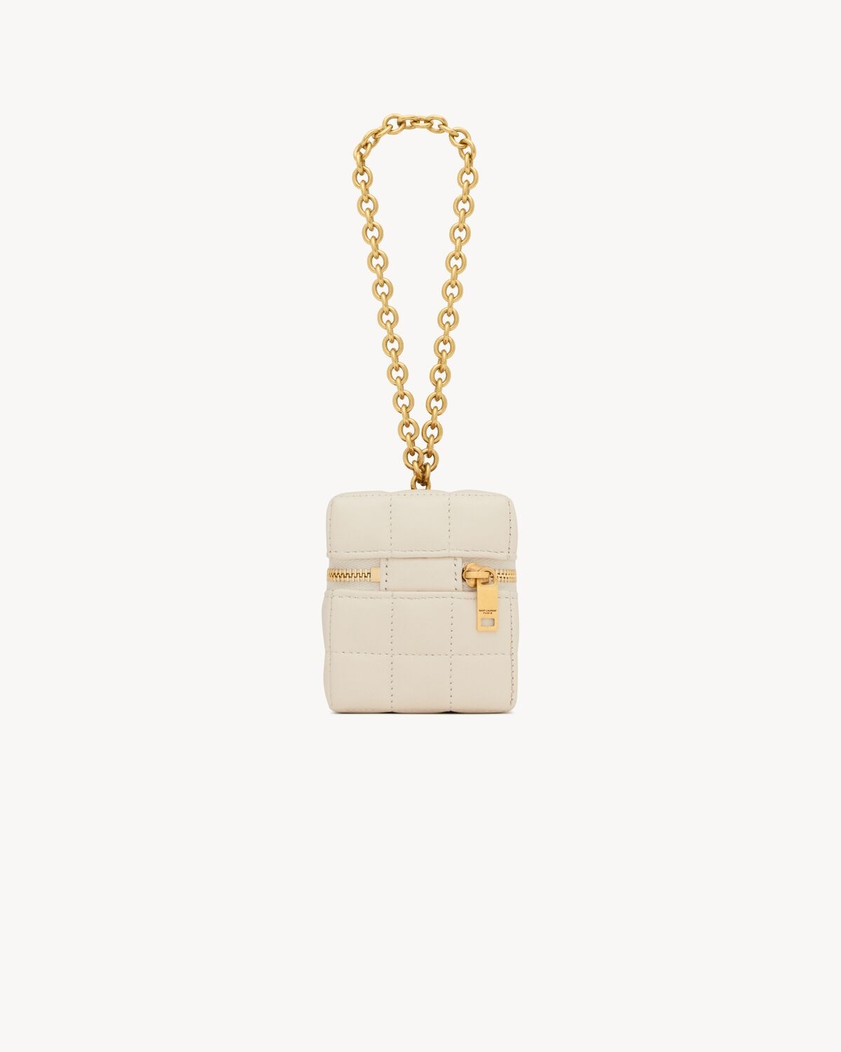Saint Laurent Minibolso Cubo Cassandre Matelassé Carré De Piel De Cordero