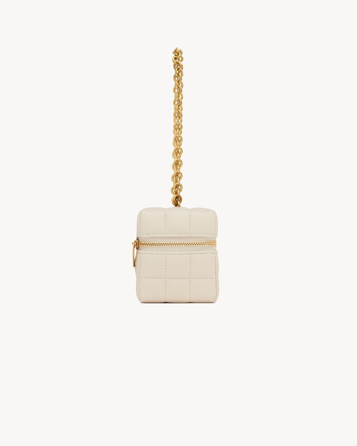 Saint Laurent Minibolso Cubo Cassandre Matelassé Carré De Piel De Cordero