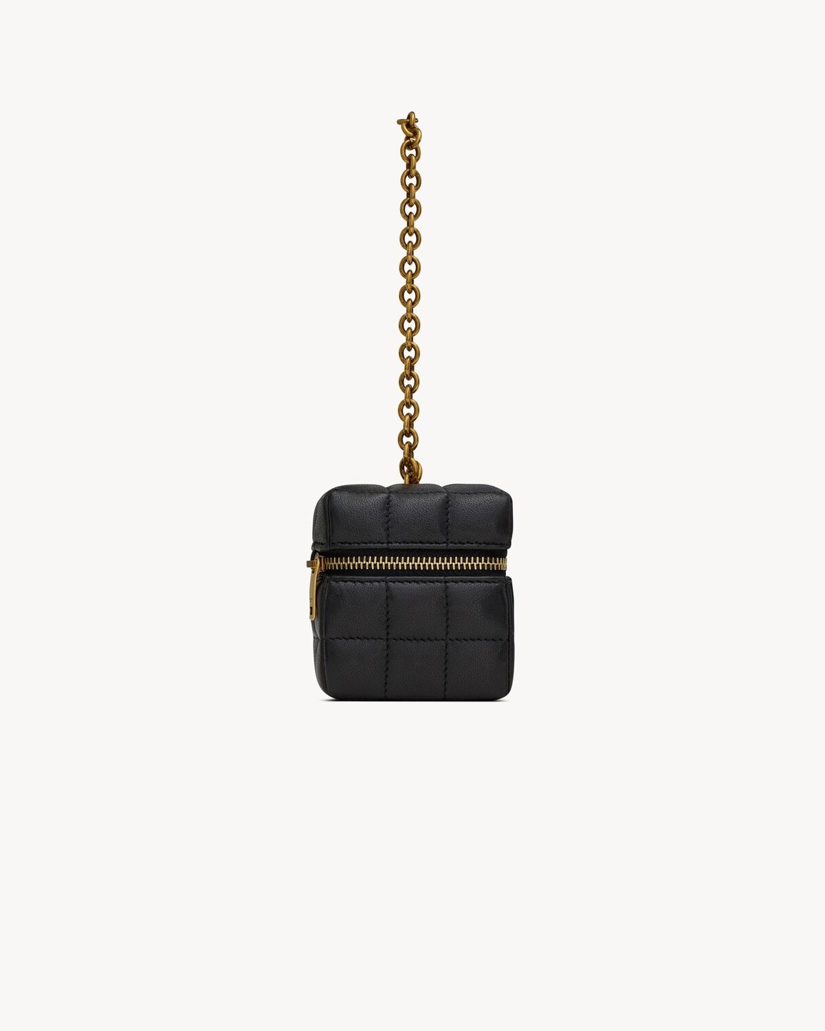 Saint Laurent Minibolso Cubo Con Cadena Cassandre Matelassé Carré De Piel De Cordero